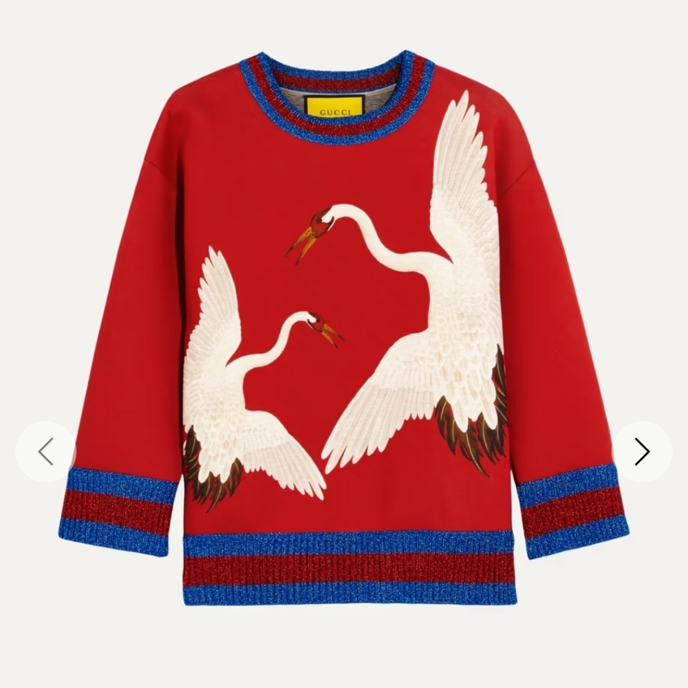 Gucci Heron for Net-A-Porter Jersey Sweatshirt